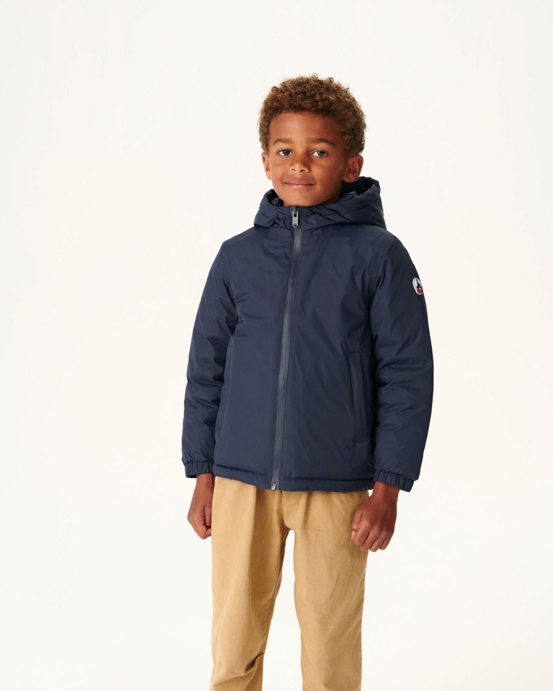 Navy JOTT Zurich Reversible Kids\' Jackets | AYA-7387