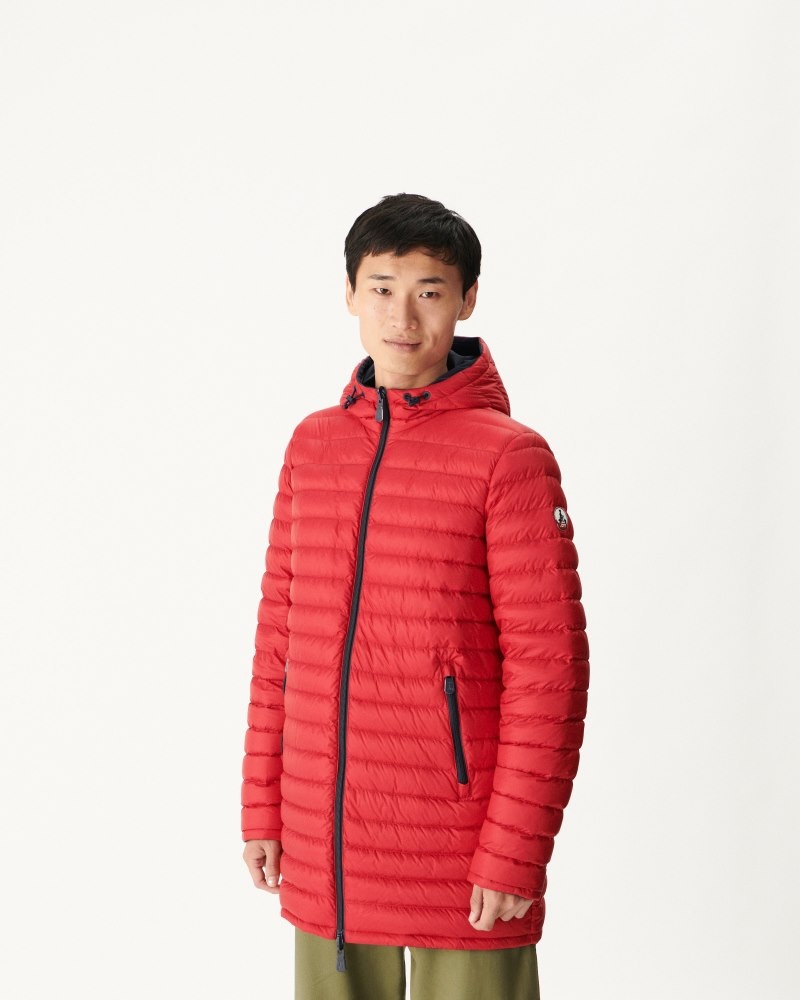 Navy / Red JOTT Reversible Amsterdam Men's Down Jackets | MQS-7374