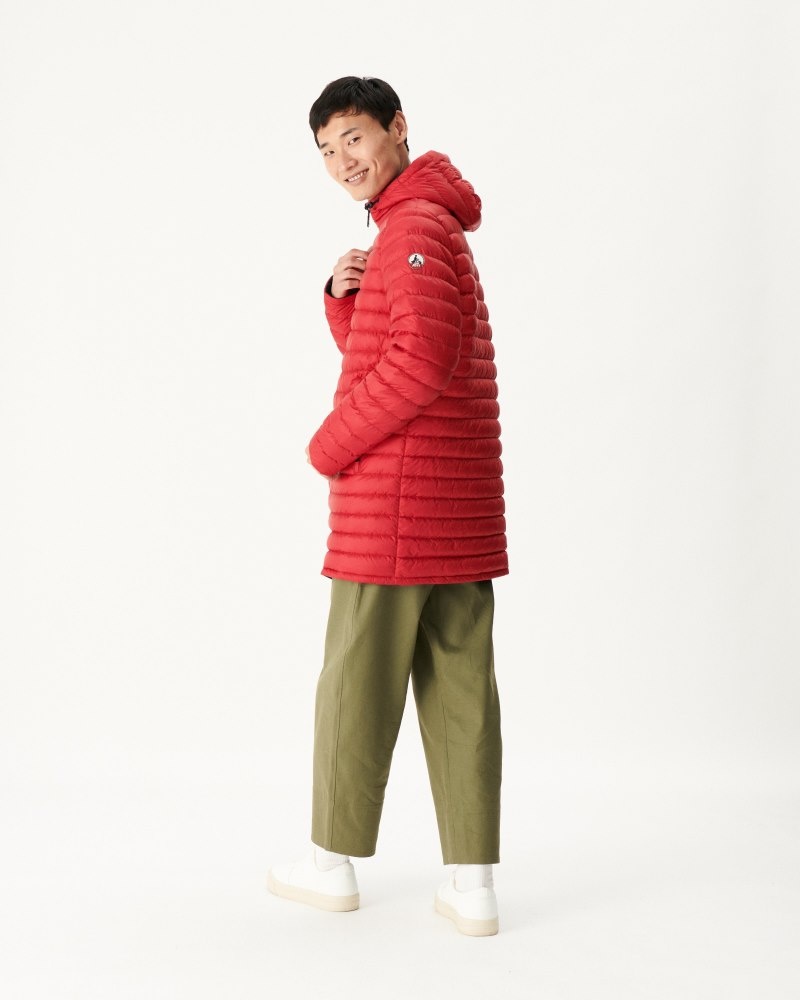 Navy / Red JOTT Reversible Amsterdam Men's Down Jackets | MQS-7374