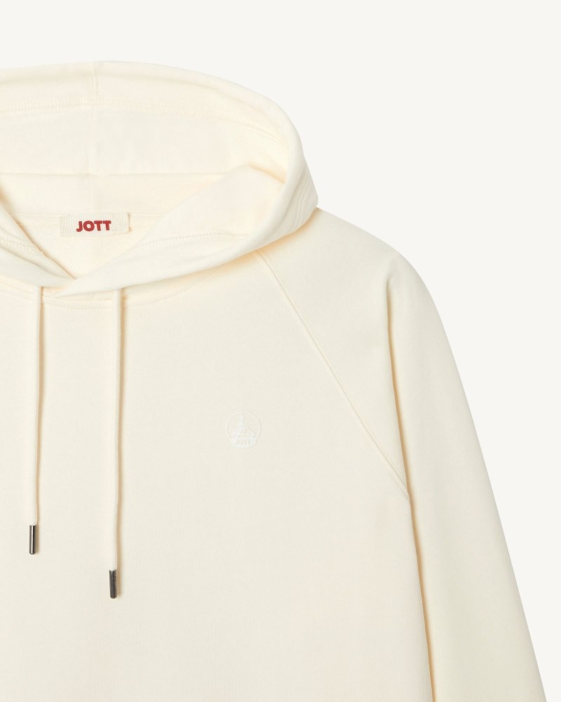 Off-white JOTT Bispo Organic Cotton Men's Sweatshirts | ZQC-5375