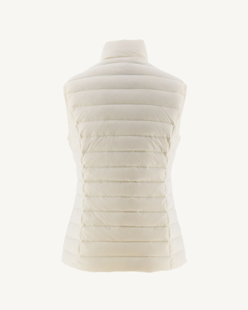 Off-white JOTT Grenada Stretch Sleeveless Women's Down Jackets | XFO-3114