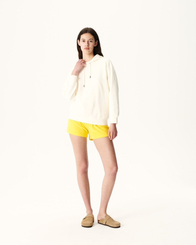 Off-white JOTT Monteria Hooded Fleece Women's Sweatshirts | BNX-8030