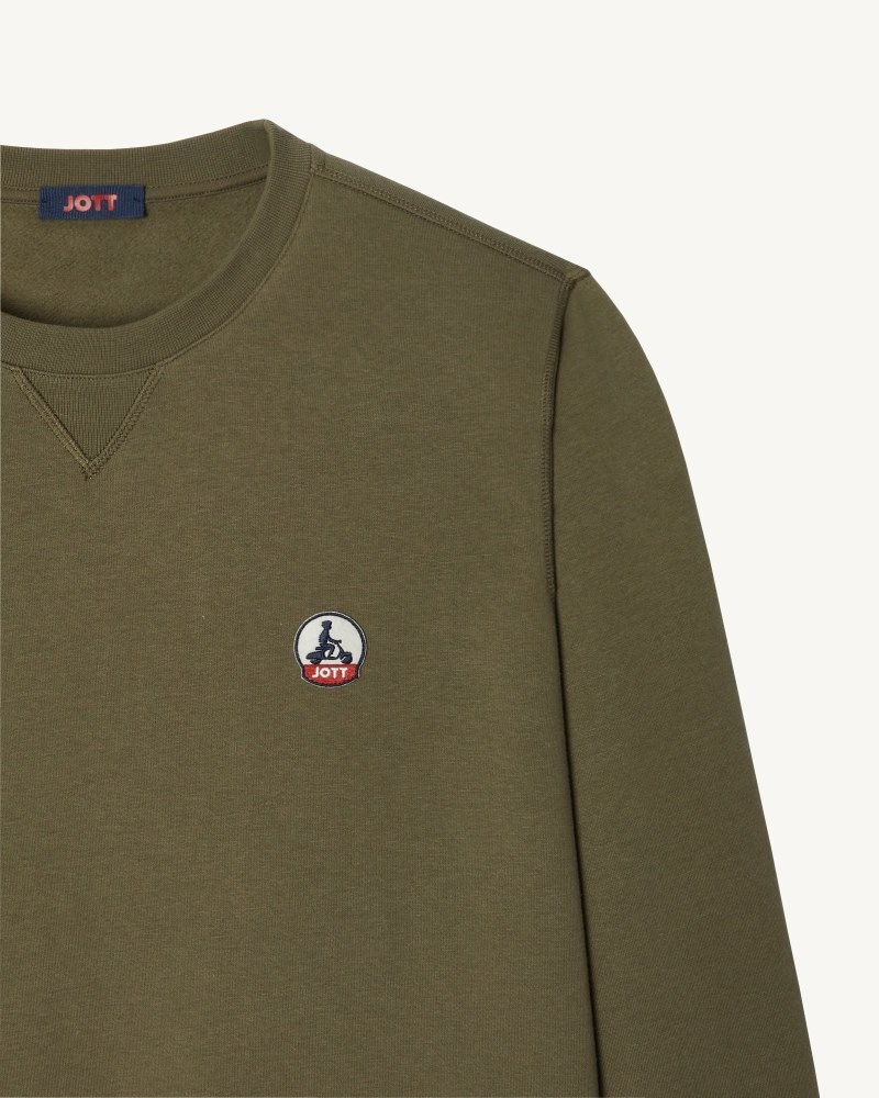 Olive JOTT Braga Men's Sweatshirts | SQH-4825