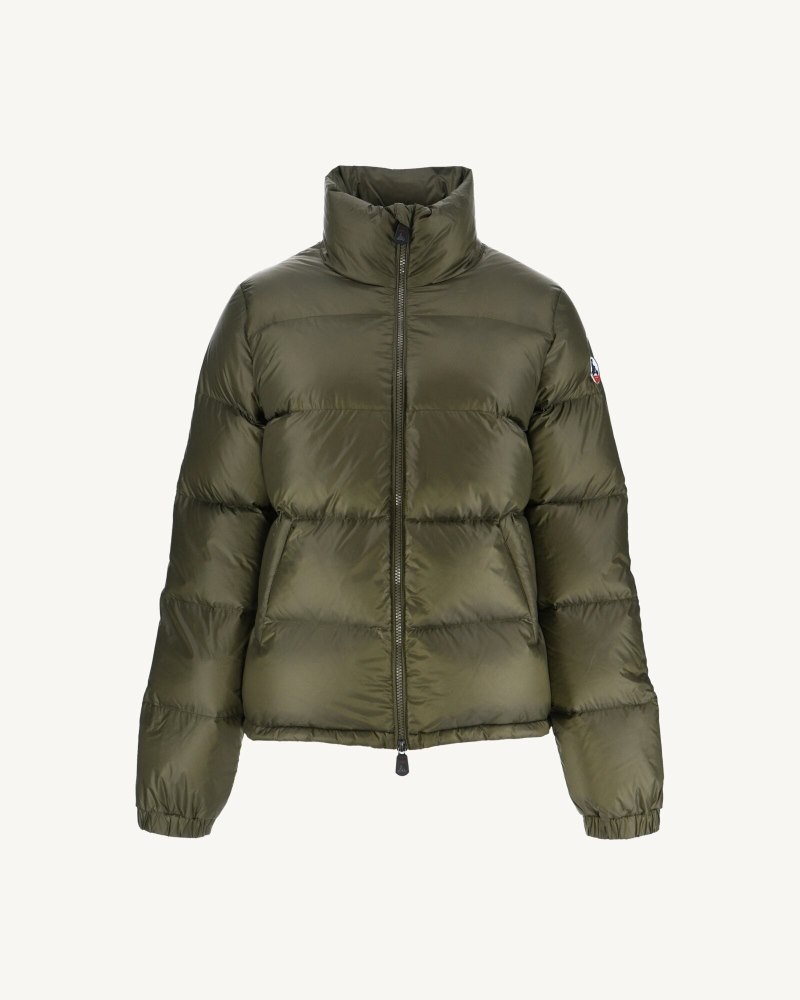 Olive JOTT Cardiff Cold Weather Quilted Women's Down Jackets | OTX-5092