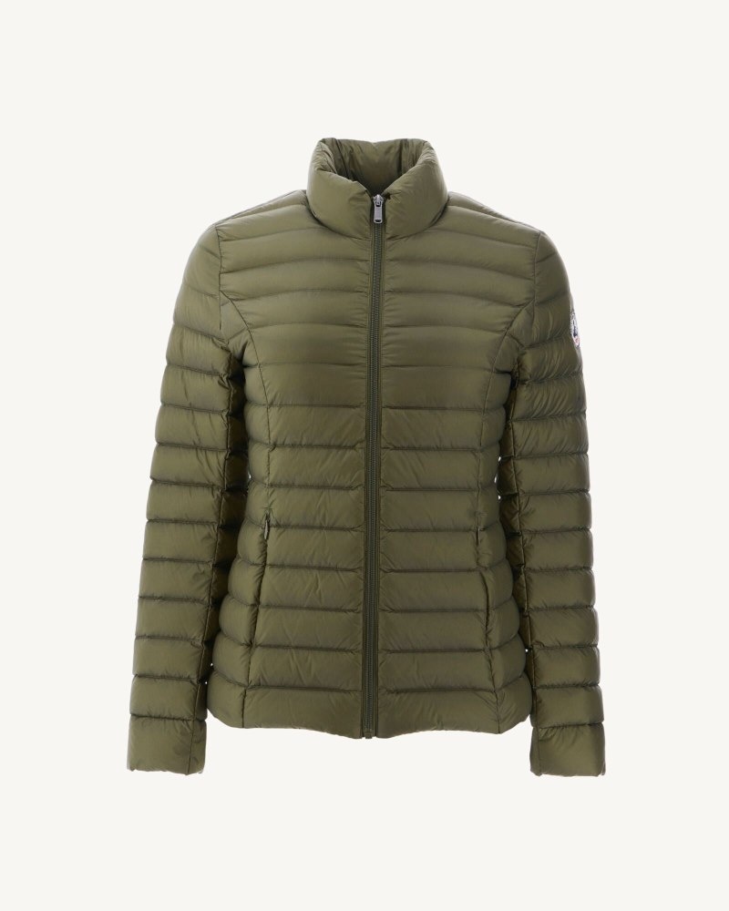 Olive JOTT Cha Lightweight Women's Down Jackets | CYD-2648