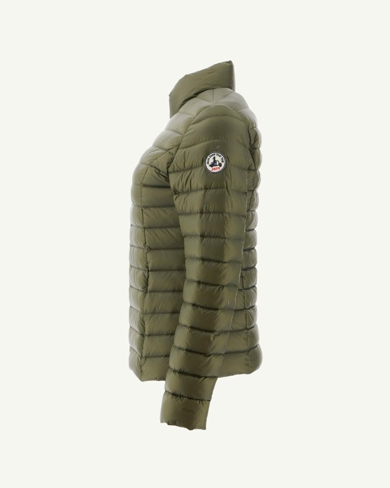 Olive JOTT Cha Lightweight Women's Down Jackets | CYD-2648