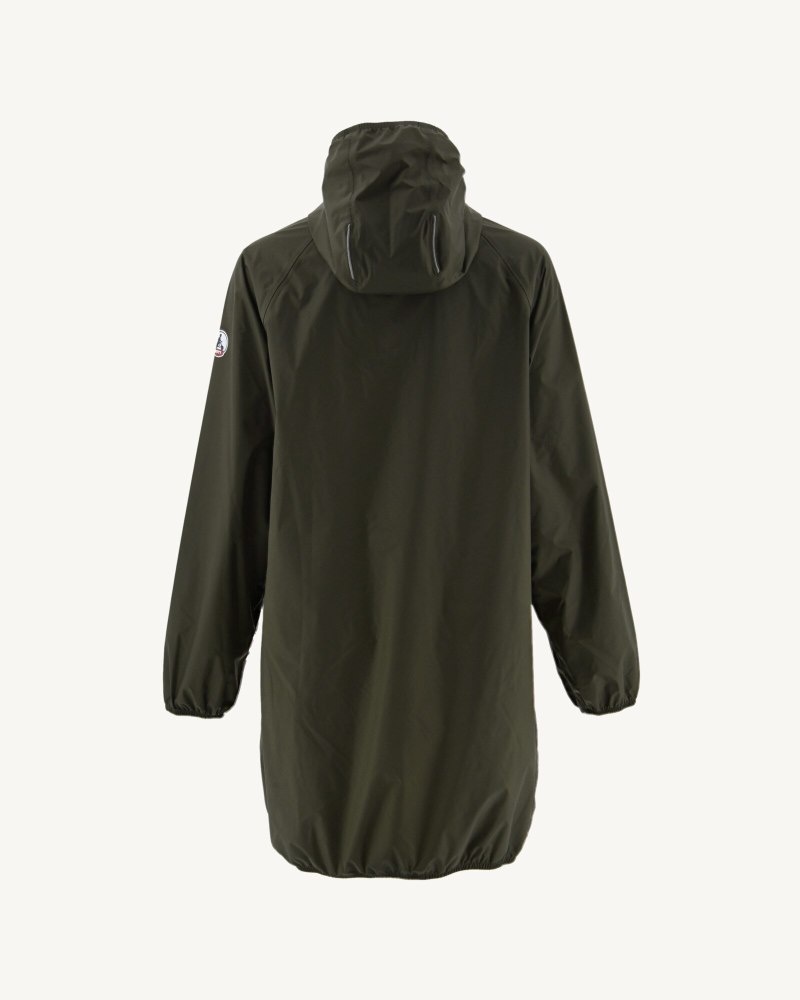 Olive JOTT Copenhagen Long Hooded Women's Jackets | EBN-9347