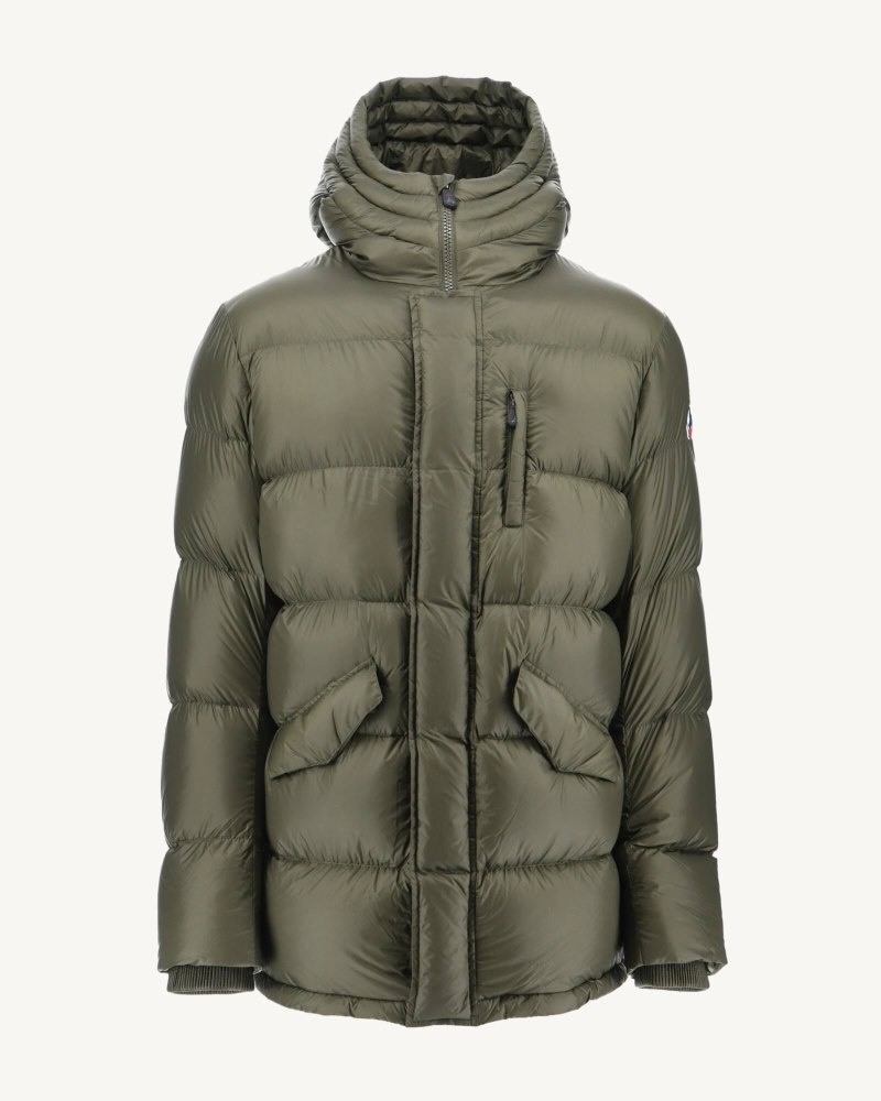 Olive JOTT Dakhla Great Cold Hooded Men's Down Jackets | BOO-5050