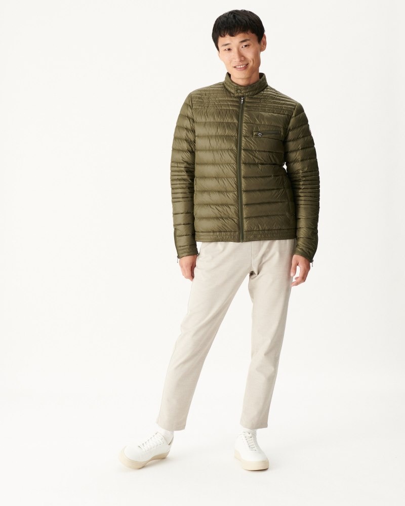 Olive JOTT David Men's Down Jackets | PRC-1956