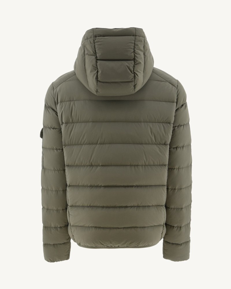 Olive JOTT Extreme Cold Adrien Hooded Men's Down Jackets | DKF-2792