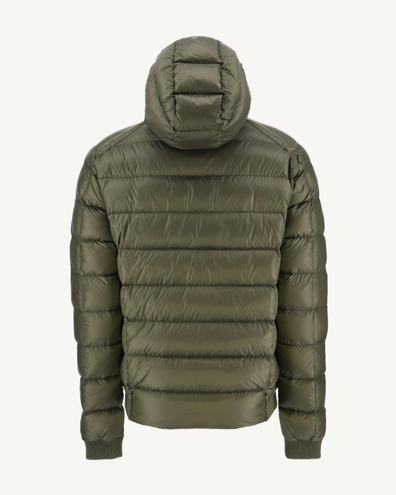 Olive JOTT Extreme Cold Nat Hooded Men's Down Jackets | FSL-0296