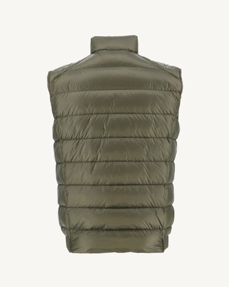 Olive JOTT Great Cold Tim Sleeveless Men's Down Jackets | UDO-3548