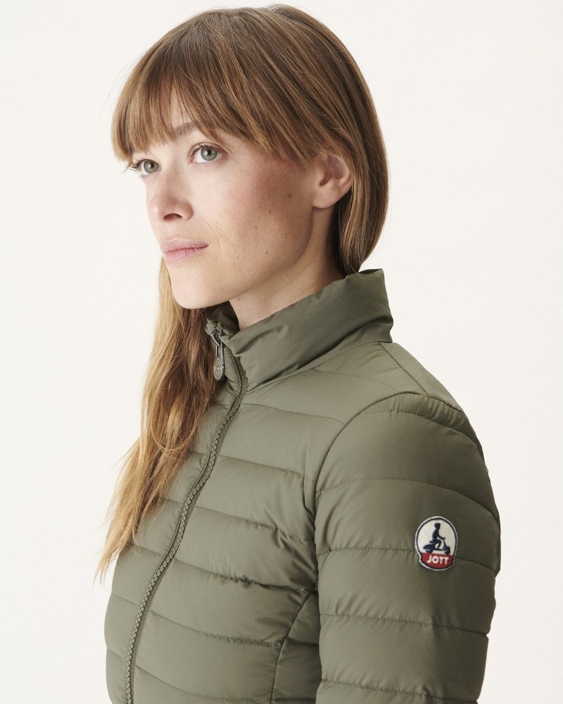 Olive JOTT Jade Lightweight Women's Down Jackets | PSJ-8097