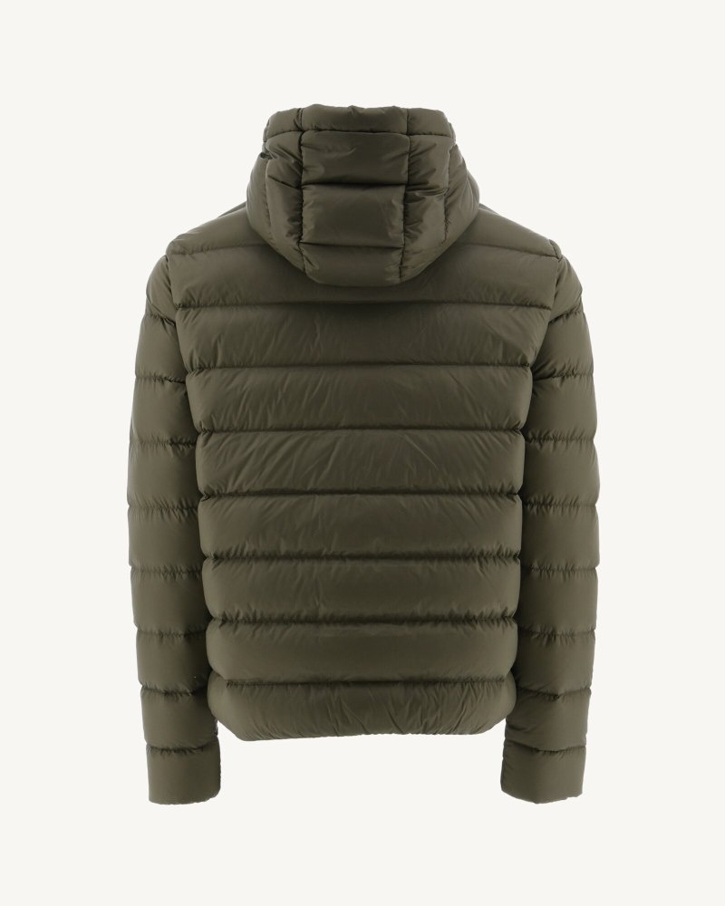 Olive JOTT Jorge Hooded Men's Puffer Jackets | WHE-4789