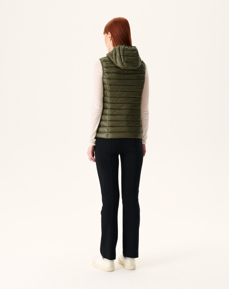 Olive JOTT Light Sleeveless Mali Women's Down Jackets | GWZ-7140