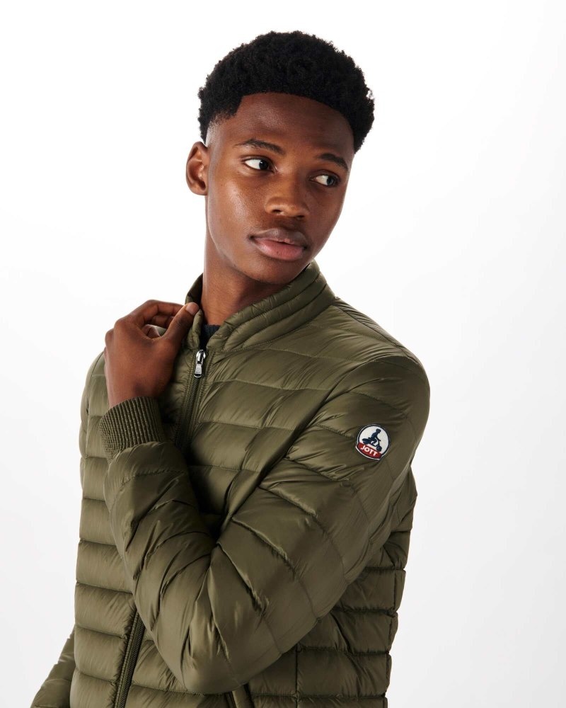 Olive JOTT Lightweight Jordan Men's Down Jackets | WMP-8109