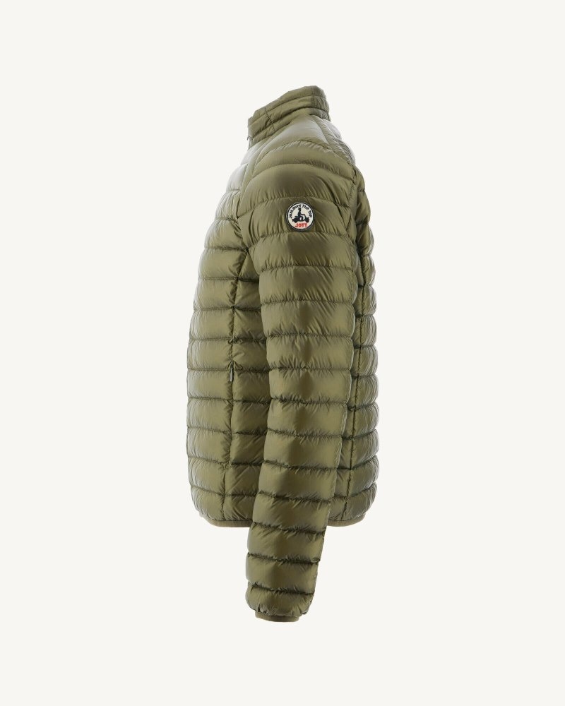 Olive JOTT Lightweight Mat Men's Down Jackets | AUN-9310