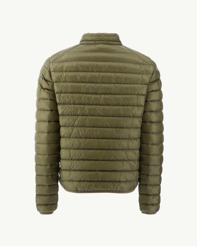 Olive JOTT Lightweight Mat Men's Down Jackets | AUN-9310