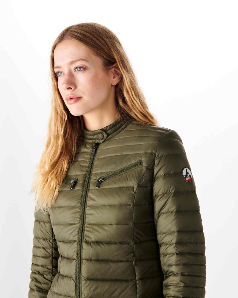 Olive JOTT Lightweight Nina Women's Down Jackets | OUV-5719