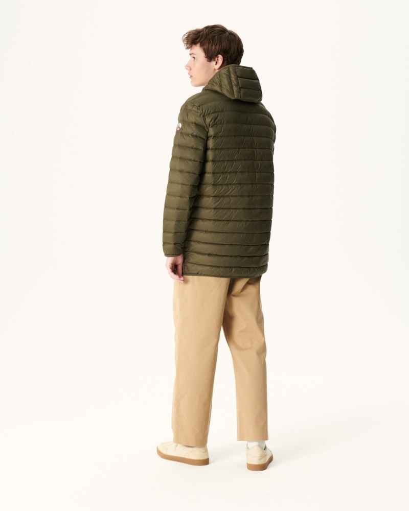 Olive JOTT Luc Long Men's Down Jackets | MBQ-1242