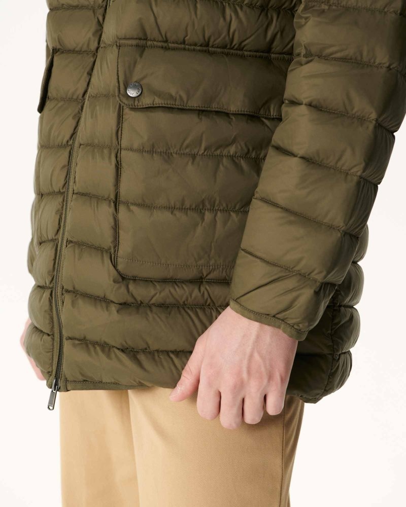 Olive JOTT Luc Long Men's Down Jackets | MBQ-1242