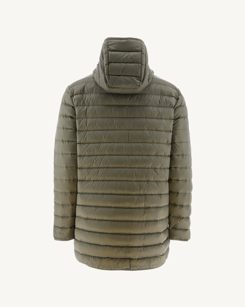 Olive JOTT Luc Long Men's Down Jackets | MBQ-1242