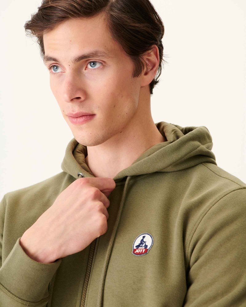 Olive JOTT Mexico Men's Hoodie | UEC-4766