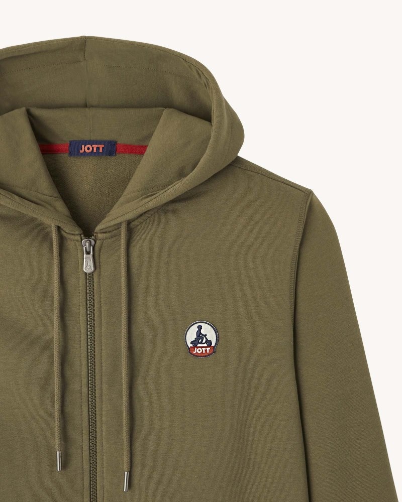 Olive JOTT Mexico Men's Hoodie | YRU-5374