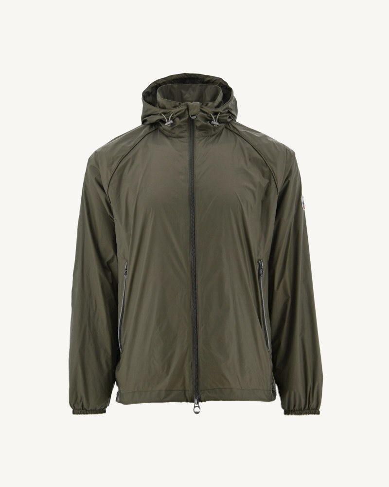 Olive JOTT Mistral Hooded Men's Windbreaker | FOV-0116