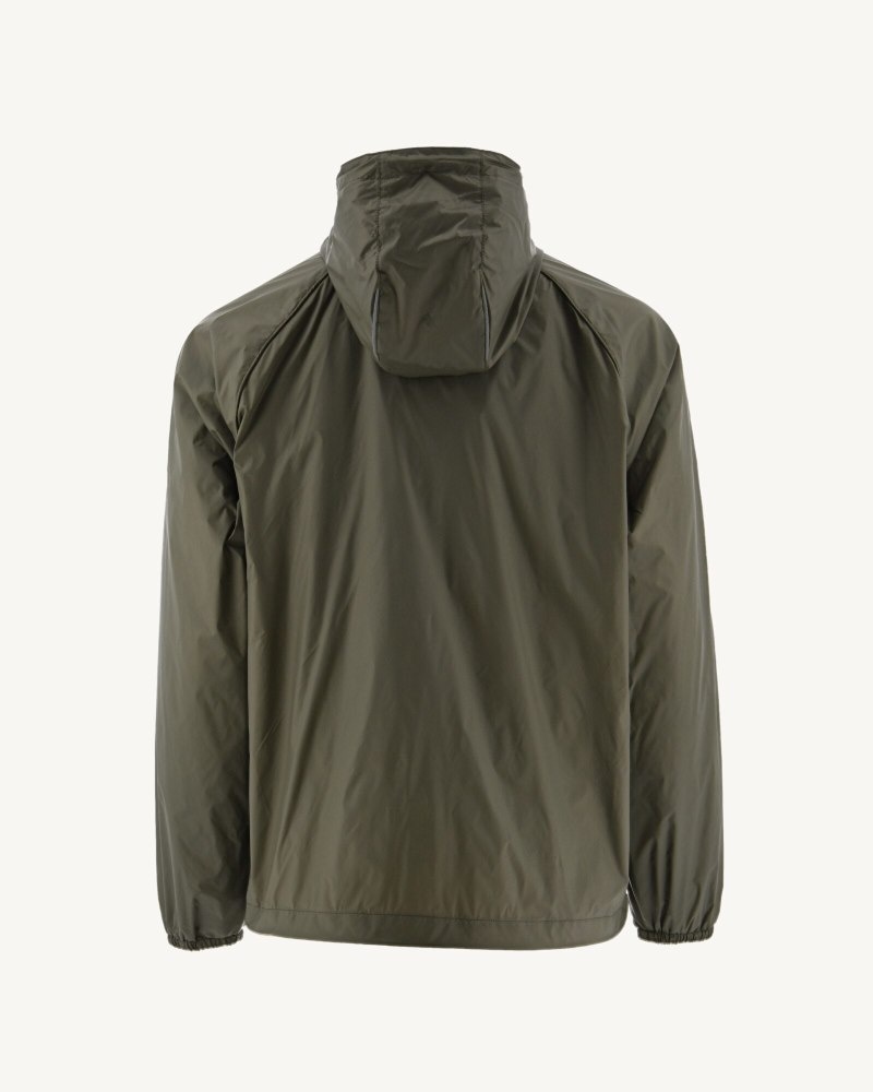 Olive JOTT Mistral Hooded Men's Windbreaker | FOV-0116