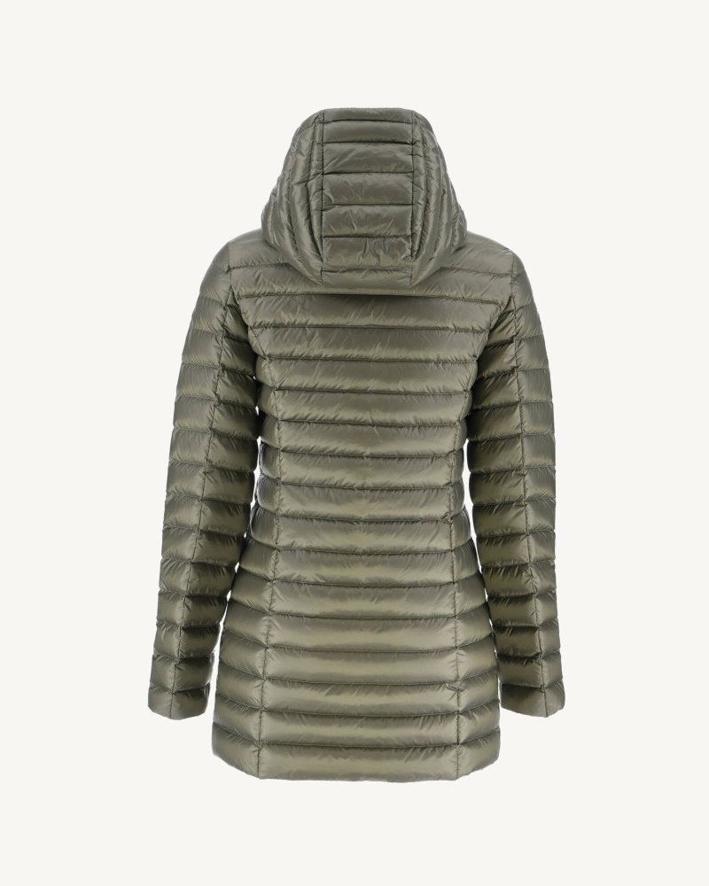 Olive JOTT Nour Hooded Women's Puffer Jackets | EMI-5320