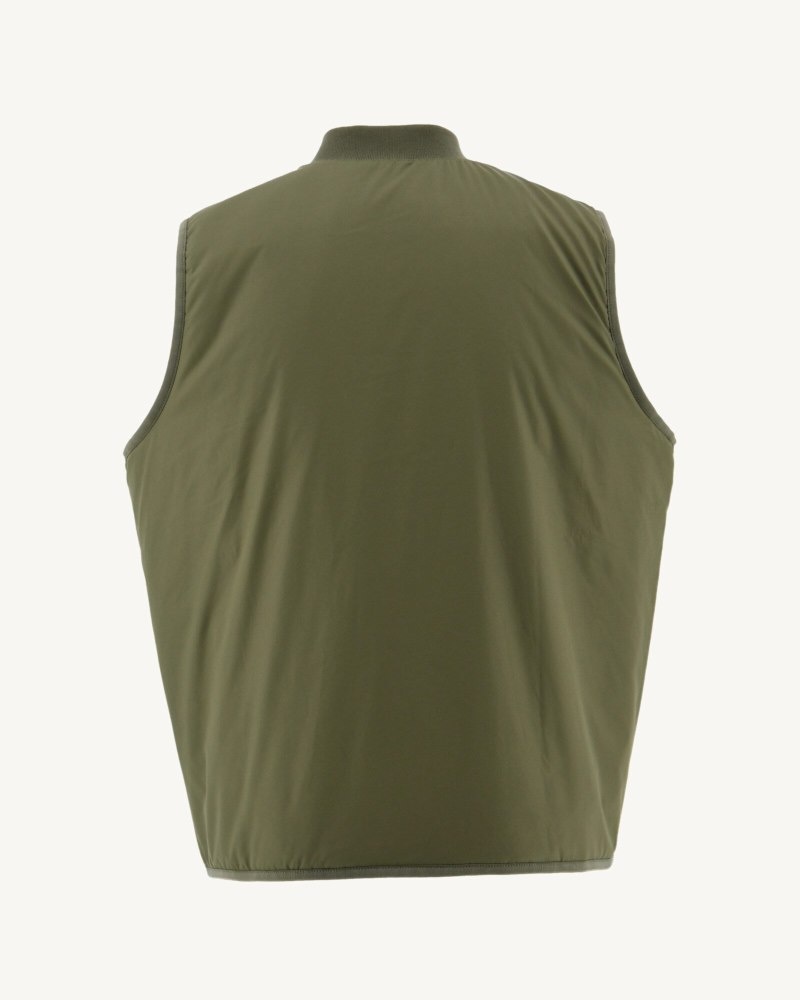 Olive JOTT Roskilde Sleeveless Men's Jackets | MMF-9514