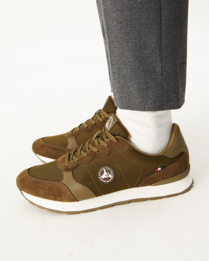 Olive JOTT Run Men's Sneakers | XAG-3214