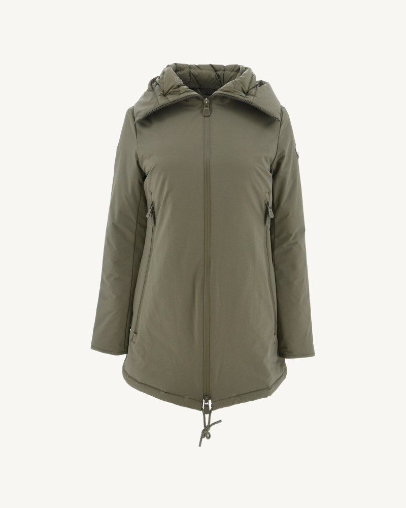 Olive JOTT Siberia Hooded Women's Puffer Jackets | WPM-9932