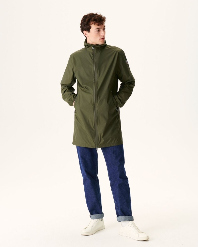 Olive JOTT Stockholm Pocketable Men's Rain Coats | JIH-5919