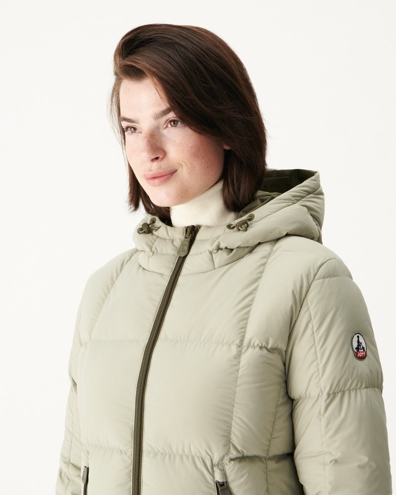 Olive JOTT Victoria Reversible Extreme Cold Women's Down Jackets | RGY-7483