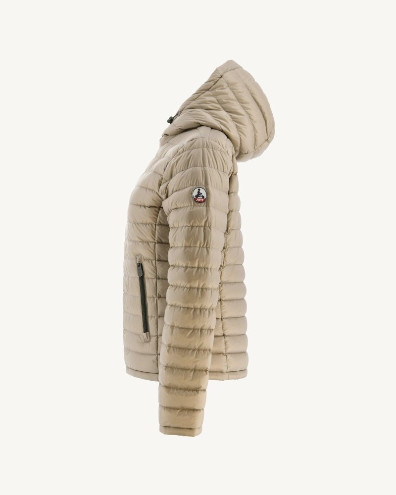 Olive / Beige JOTT Reversible Vienna Women's Down Jackets | TDJ-9998