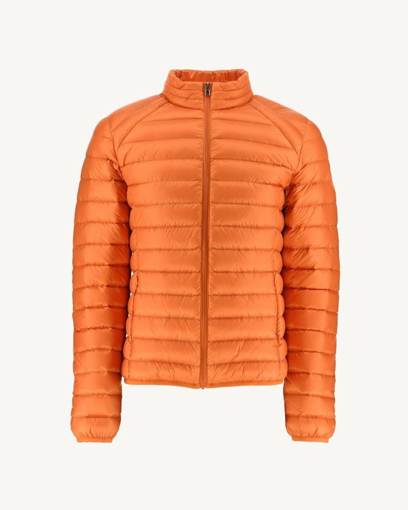 Orange JOTT Light Mat Men's Down Jackets | UDV-9850