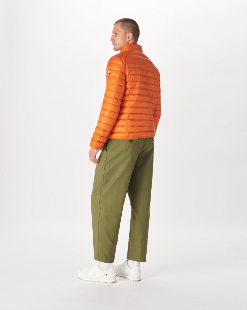 Orange JOTT Light Mat Men's Down Jackets | UDV-9850