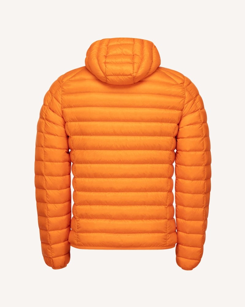 Orange JOTT Nico Lightweight Hooded Men's Down Jackets | VHW-9251