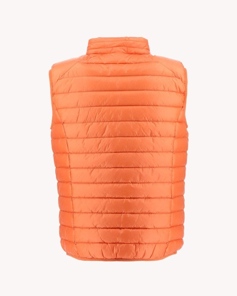 Orange JOTT Tom Lightweight Sleeveless Men's Down Jackets | KNY-1082