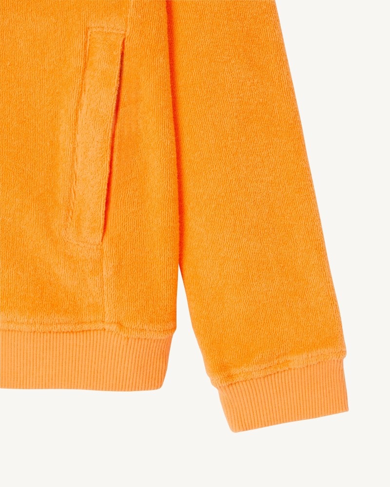 Orange JOTT Volta Cotton Terry Zipped Kids' Jackets | LQV-0881