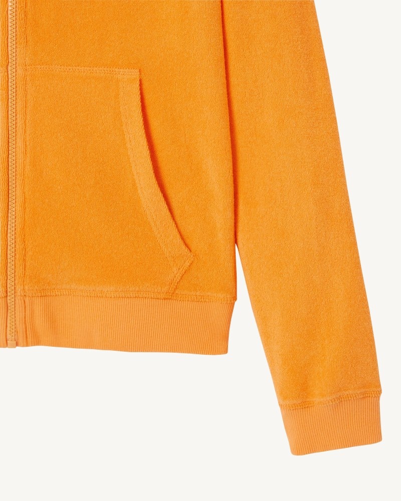 Orange JOTT Zipped Sponge Women's Jackets | QYO-8389