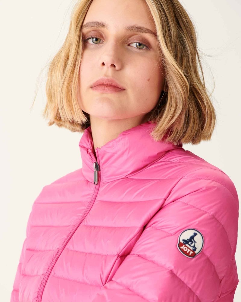 Pink JOTT Cha Light Women's Down Jackets | ZRX-0026