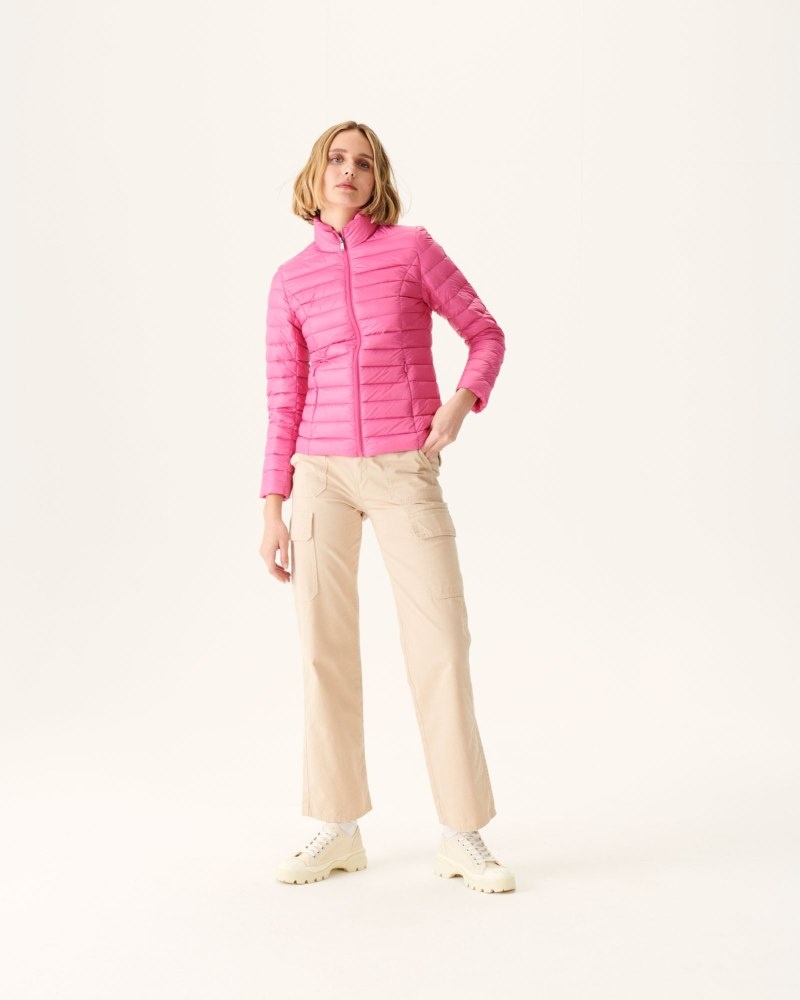 Pink JOTT Cha Light Women's Down Jackets | ZRX-0026