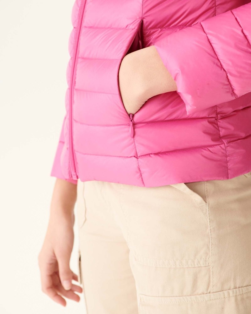 Pink JOTT Cha Light Women's Down Jackets | ZRX-0026