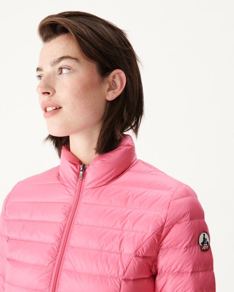 Pink JOTT Cha Lightweight Women's Padded Jackets | GRK-3363