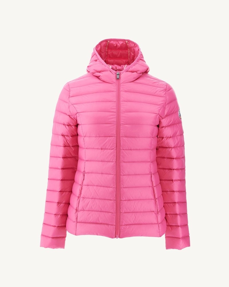 Pink JOTT Cloe Light Hooded Women's Down Jackets | ZDG-0913