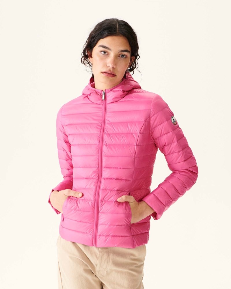 Pink JOTT Cloe Light Hooded Women\'s Down Jackets | ZDG-0913