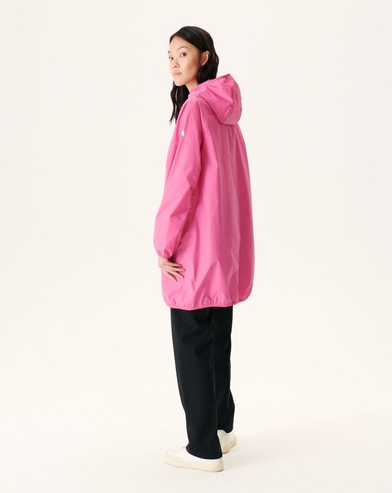 Pink JOTT Copenhagen Long Hooded Women's Jackets | LDY-0158